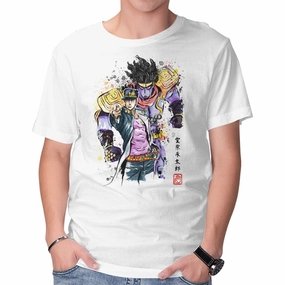 Everyday Style Trend Easy Fit Bizarre Adventure Watercolor