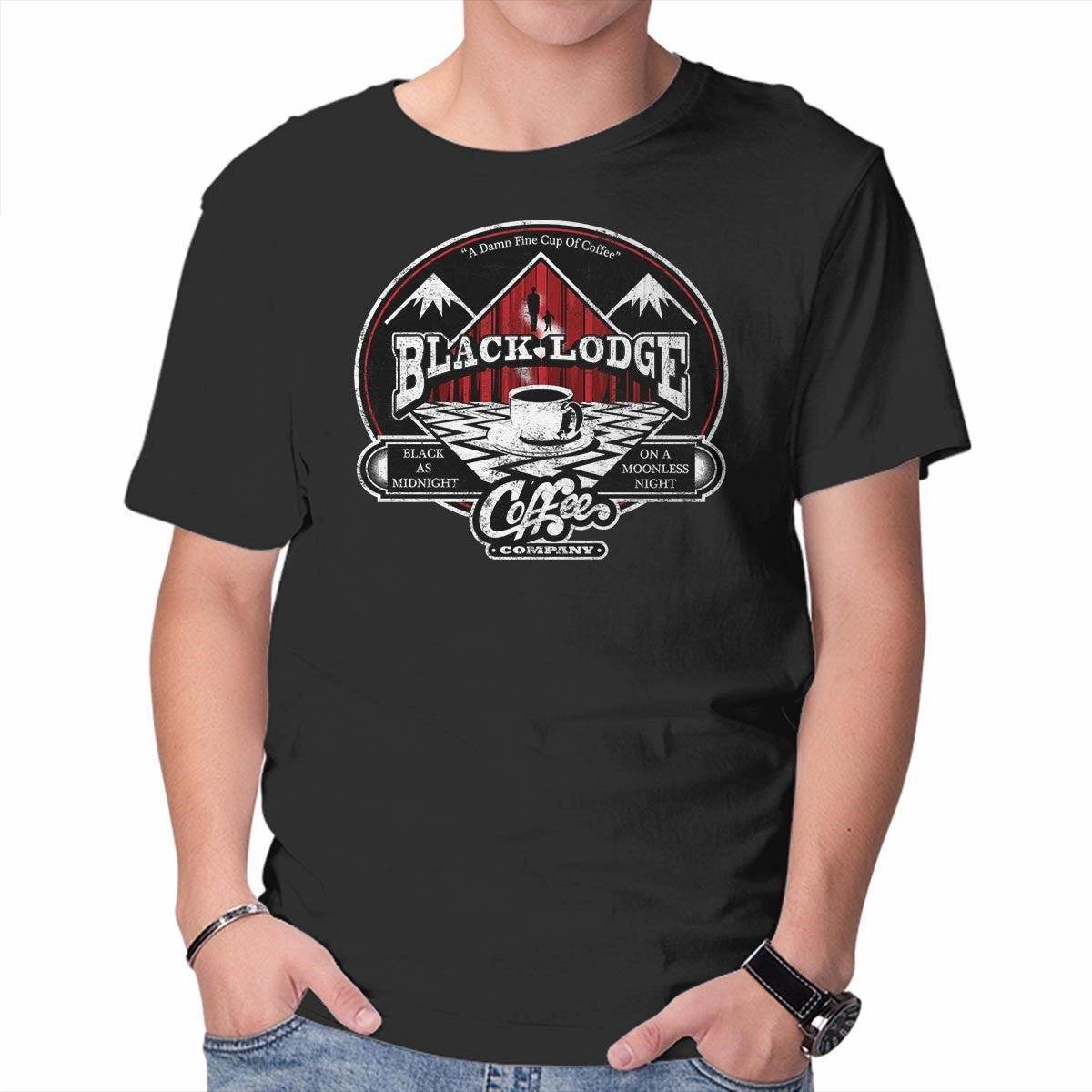 Seasonal Staple Distressed Hem Finish Black Lodge Coffee Company