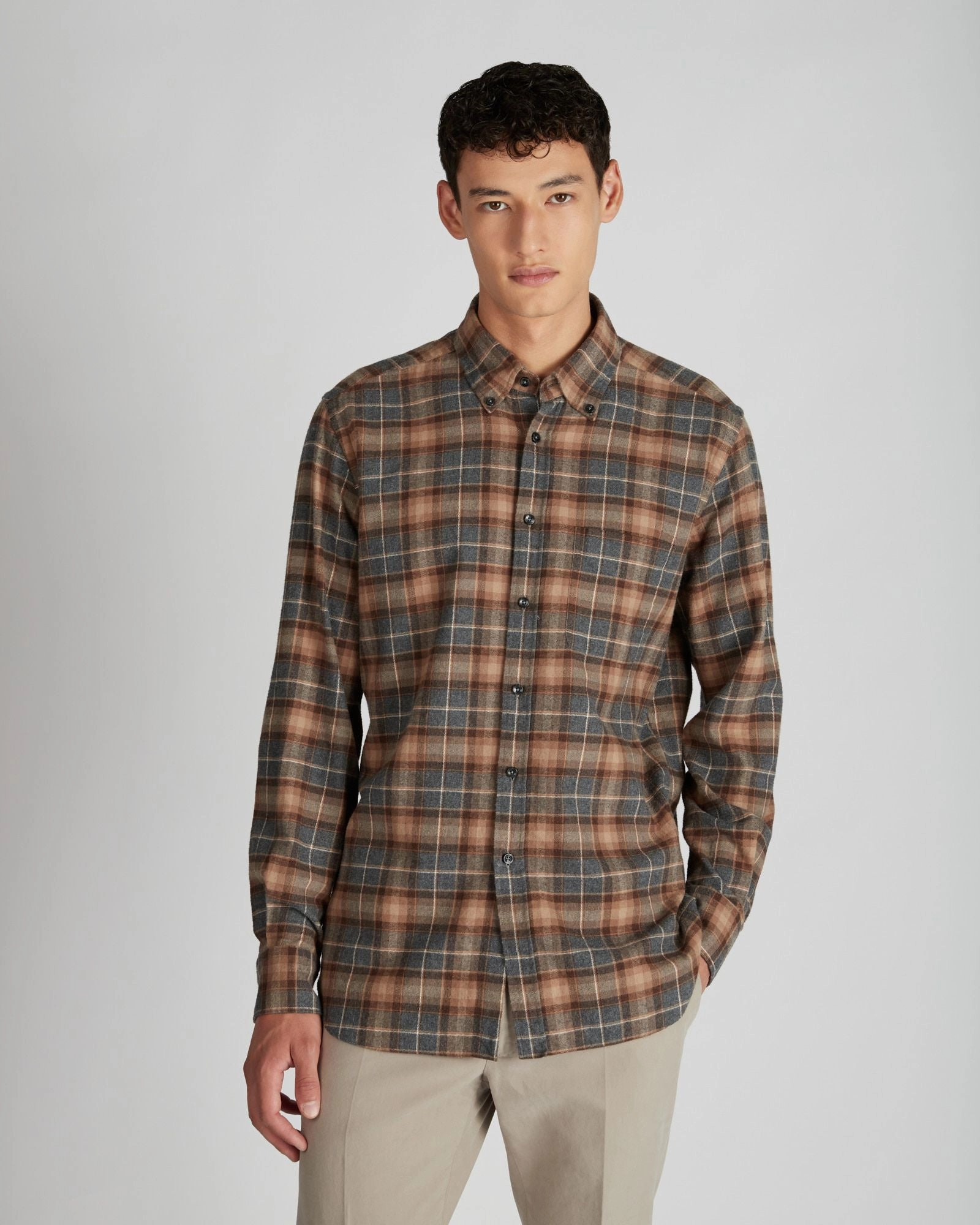 Spring Break Oversized Fit Regular fit cotton flannel shirt