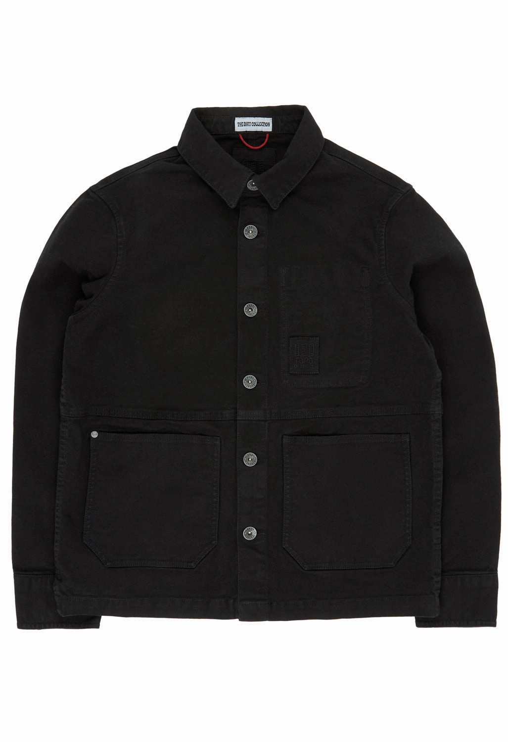 Zippered Closures Topo Designs Women's Dirt Utility Jacket - Black