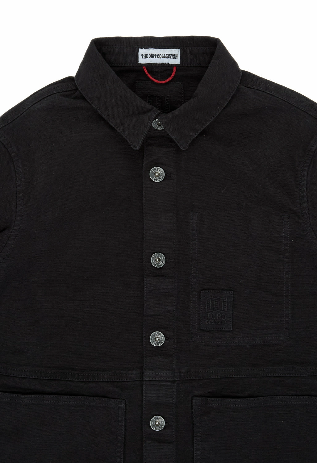 Full Length Zipper Topo Designs Women's Dirt Utility Jacket - Black