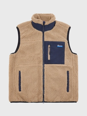 nylon blend Mattawa Fleece Vest in Chinchilla