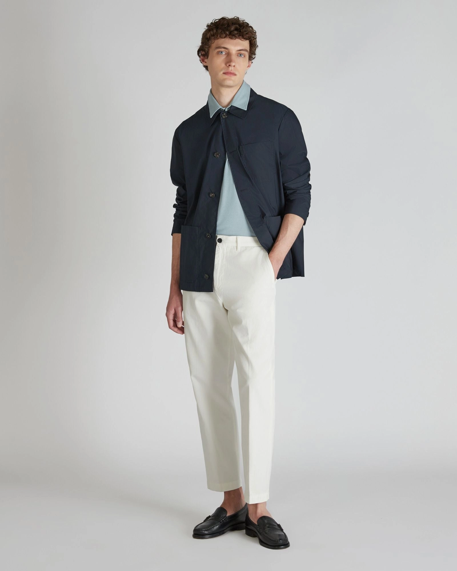 MoistureWickingLining WrinkleFreeFinish Regular-fit cotton trousers