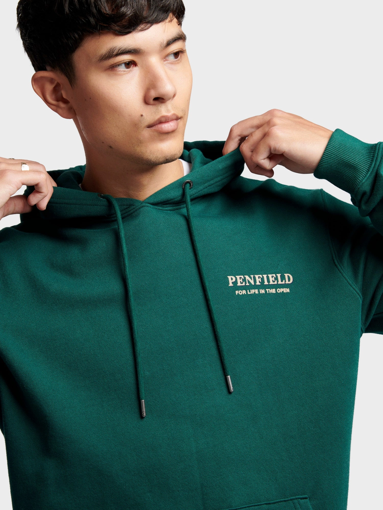 Comfortable Design Penfield Mens Black Bear Hoodie in June Bug