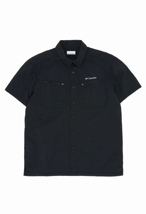 Columbia Men's Mountaindale Short Sleeve Shirt - Black Sustainable Dye Process