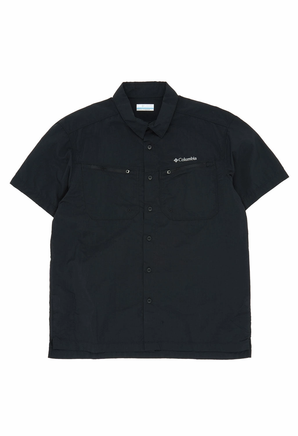 Columbia Men's Mountaindale Short Sleeve Shirt - Black Sustainable Dye Process