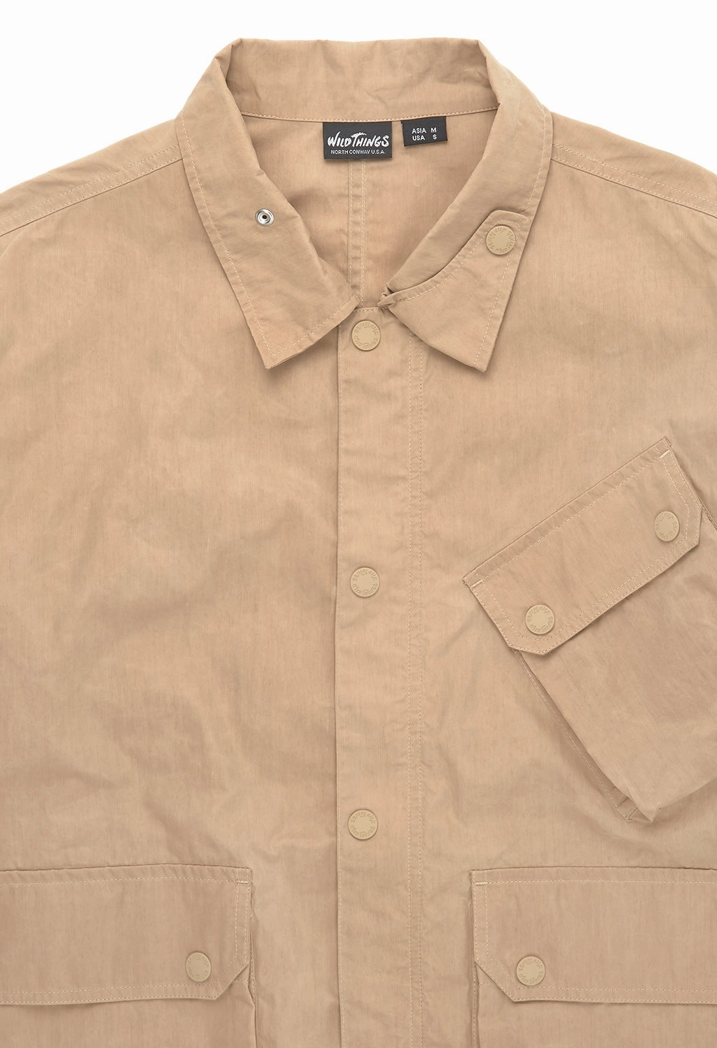 Wild Things Men's WT Coach Jacket - Ice White Simple Modern Piece