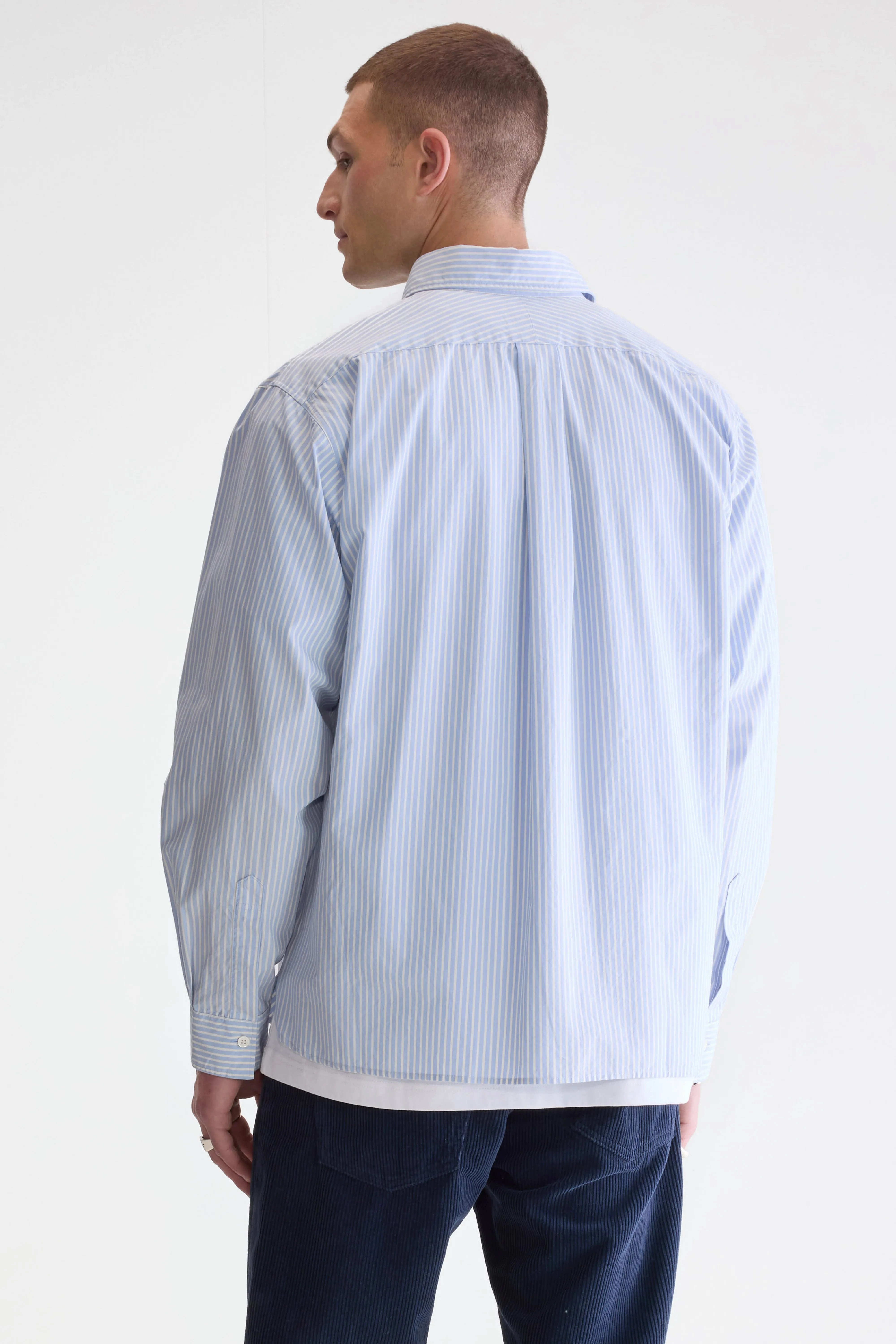 Gollie relaxed shirt (252 / M / STRIPE W) Timeless Classic Multipurpose Layering Fabric