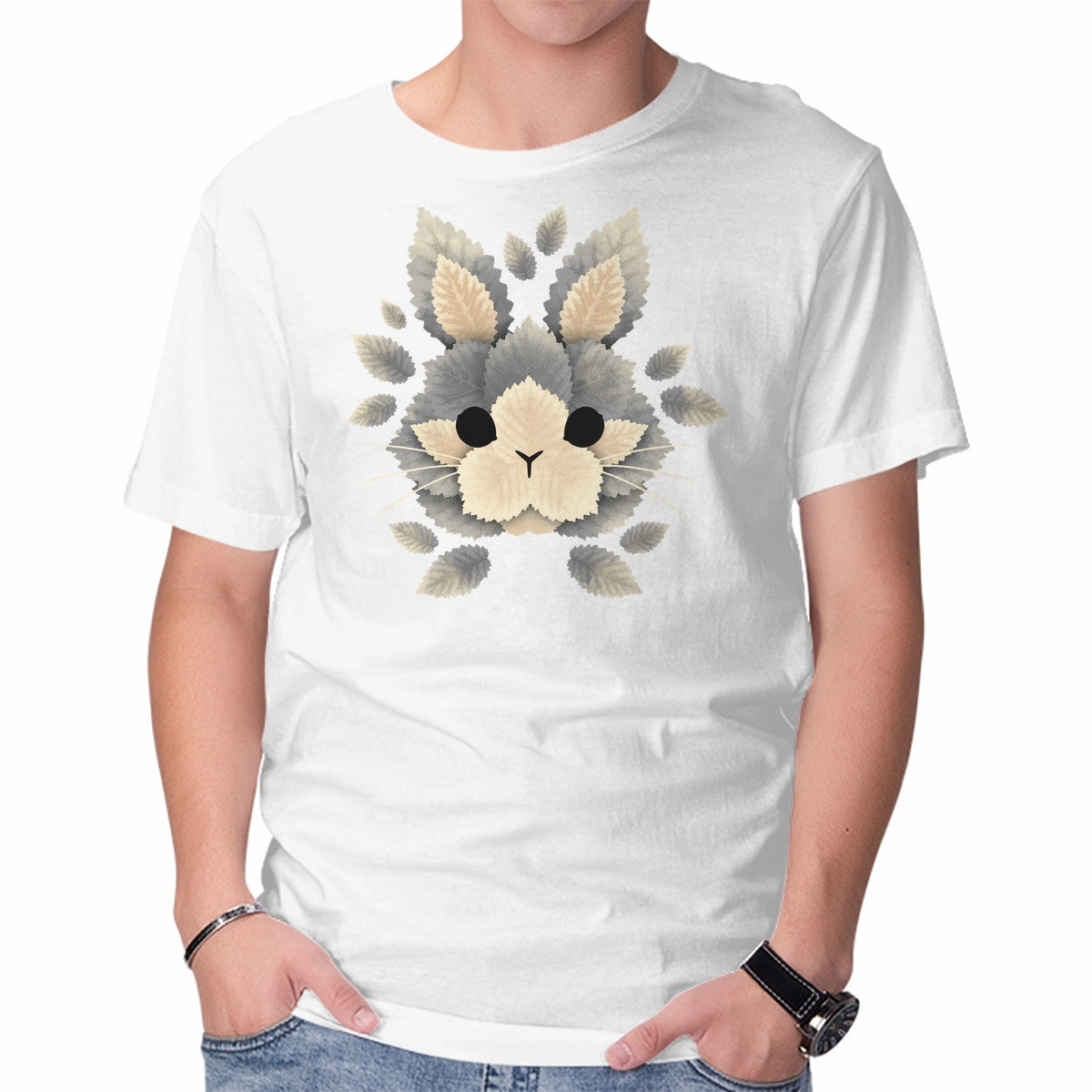 Bunny Of Leaves Quick Comfort Fit Stretchable Fabric