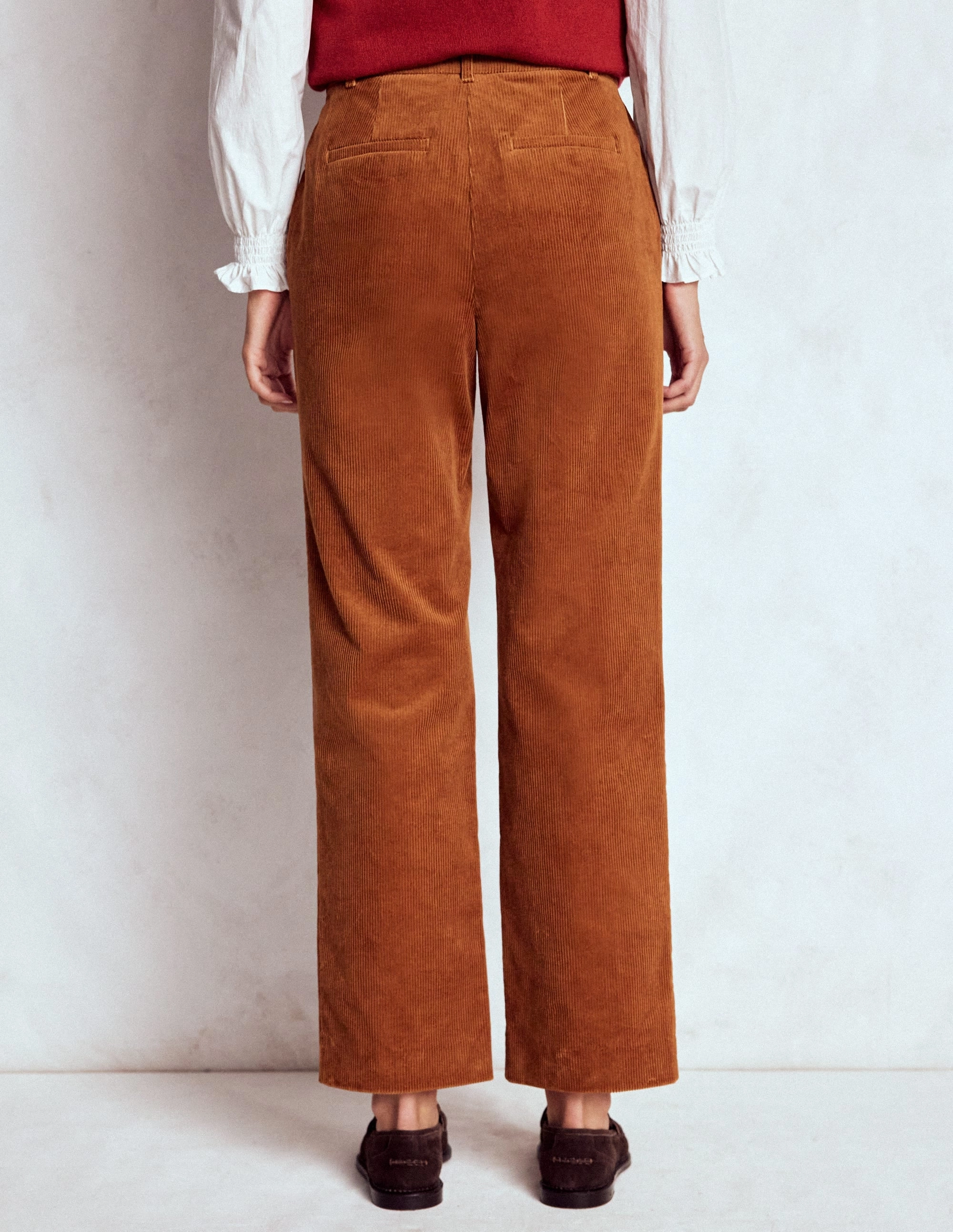 Canonbury Cord Trousers-Ginger AbrasionResistantPanels Mesh Lined