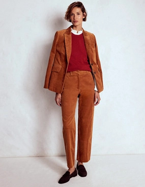 Simple Silhouette Canonbury Cord Trousers-Ginger