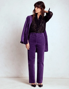 ComfortWaistband Canonbury Cord Trousers-Mystical Purple