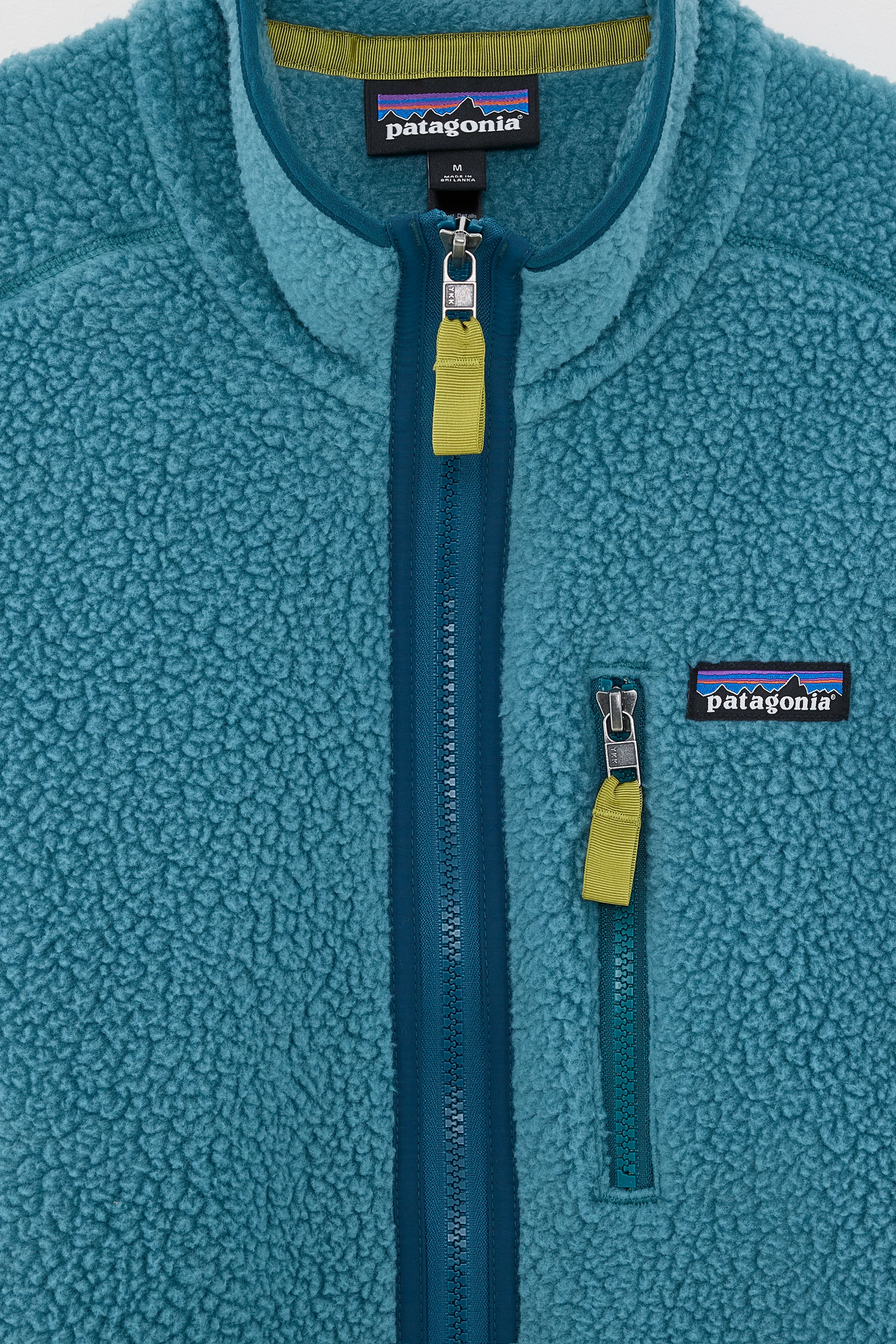 Men's Retro Pile Fleece Vest (251 / M / BLUE) Roll Up Hood Waterproof Stitch Details