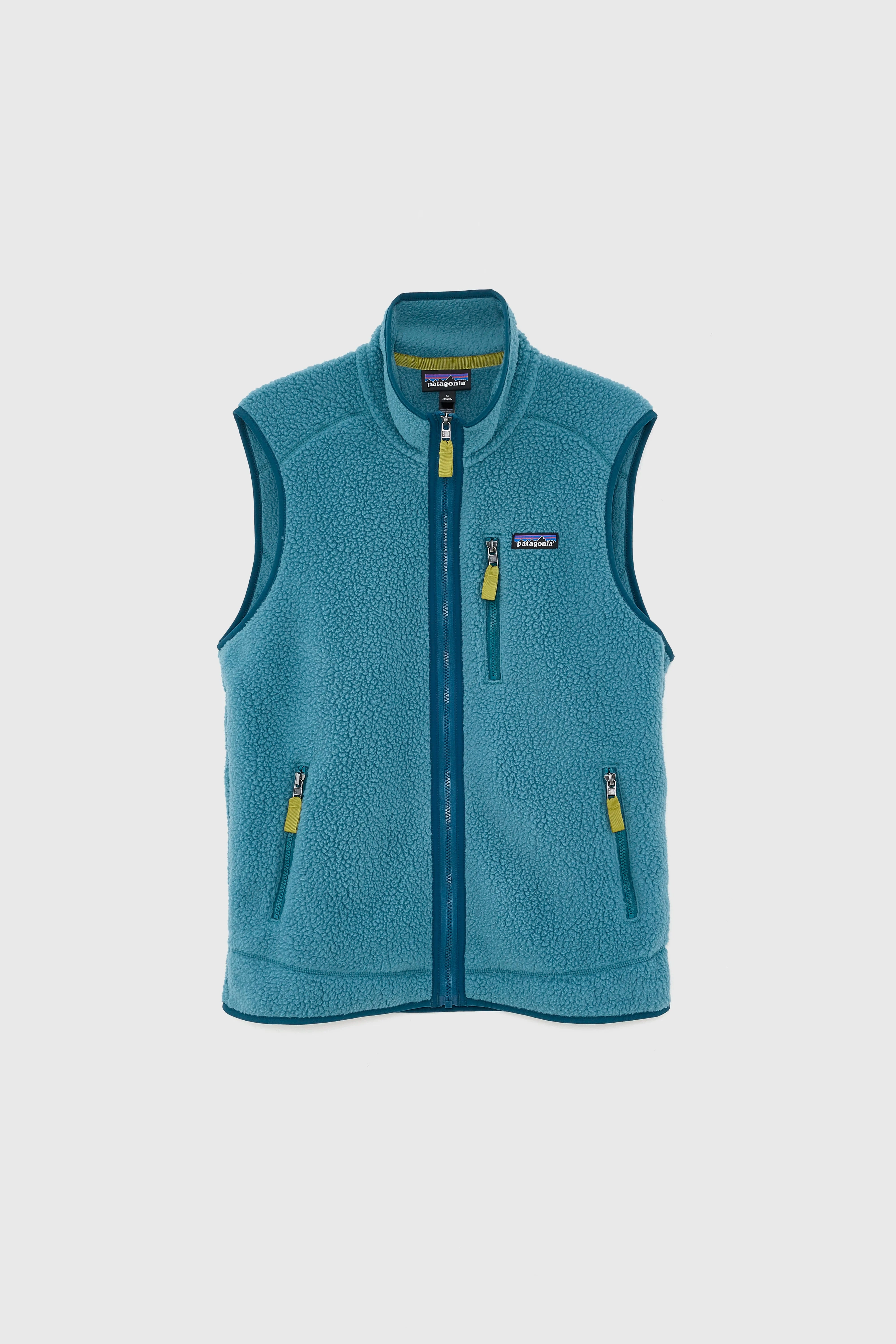 Flexible Elasticity Bonded Zippers Men's Retro Pile Fleece Vest (251 / M / BLUE)