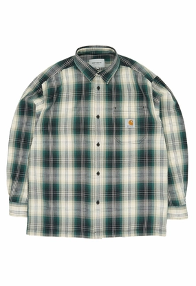 Lounge Wear Carhartt Wip Long Sleeved Blanton Shirt - Blanton Check / Malachite