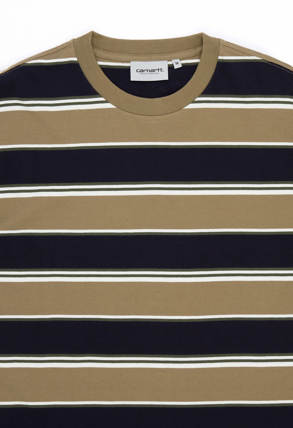 Essential Top Carhartt WIP Malone T-Shirt - Malone Stripe, Brass