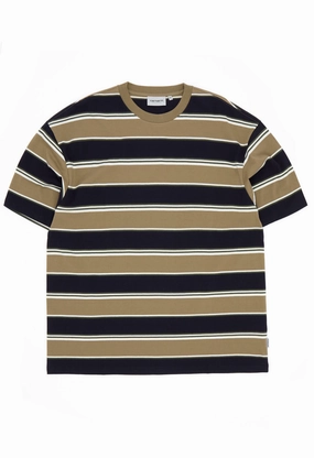 Everyday Trend Carhartt WIP Malone T-Shirt - Malone Stripe, Brass