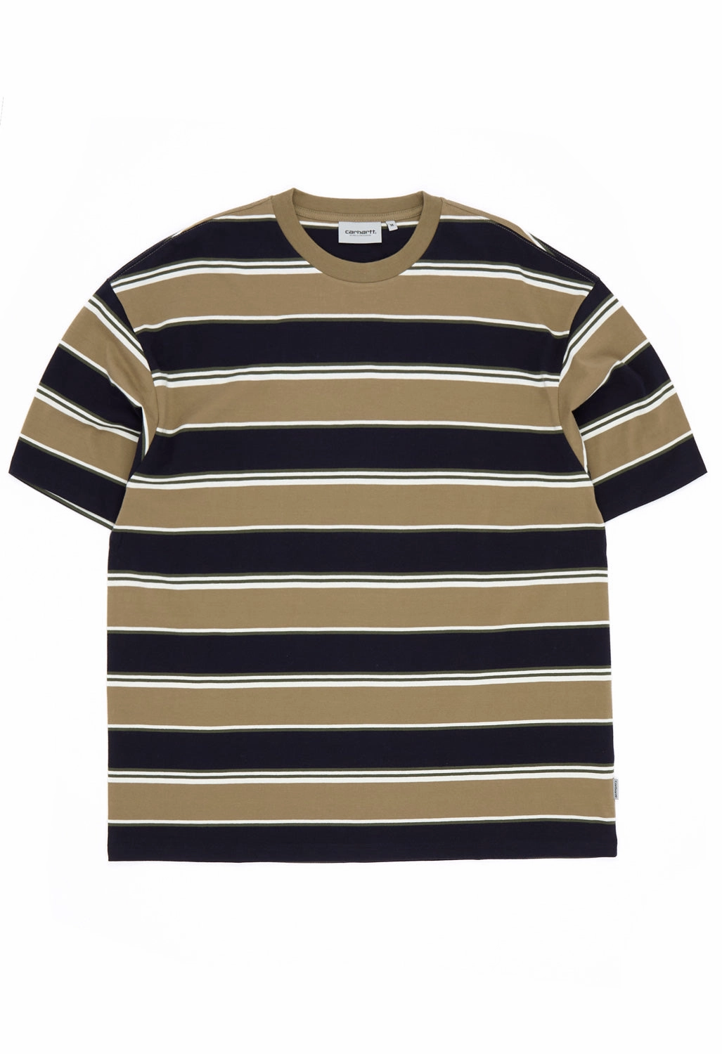 Timeless Appeal Carhartt WIP Malone T-Shirt - Malone Stripe, Brass