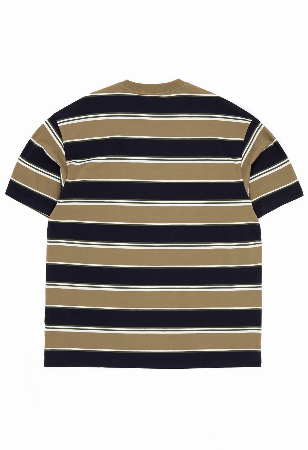 Carhartt WIP Malone T-Shirt - Malone Stripe, Brass Breathable Fit Design