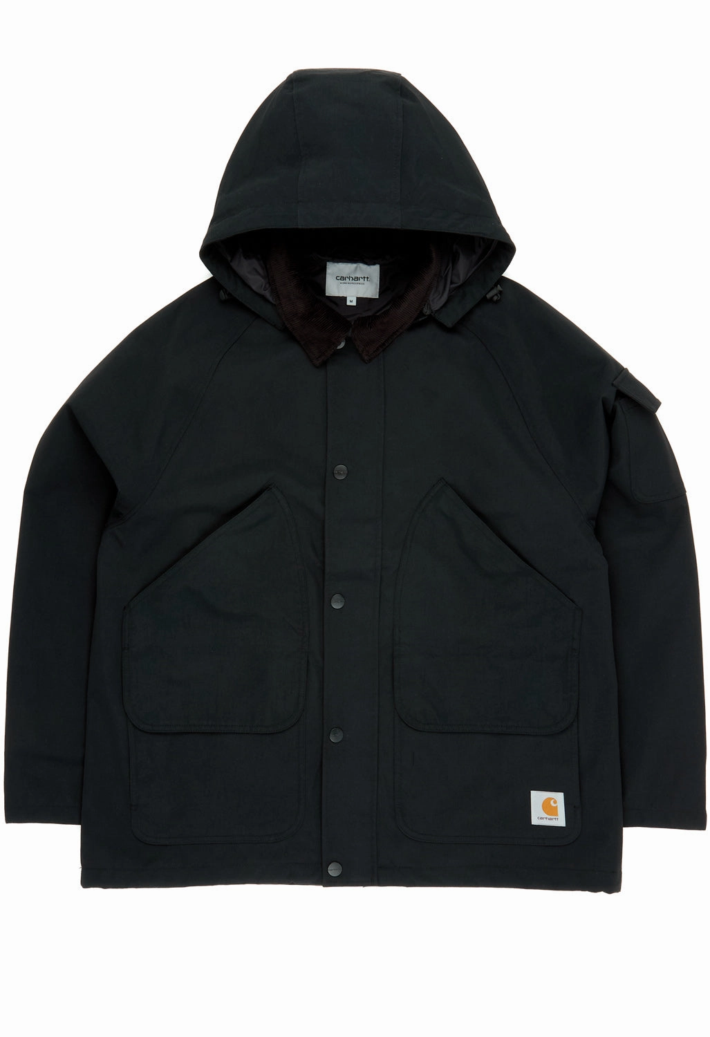 Carhartt WIP Men's Clarton Jacket - Black / Black Moisture Control Fibers Contrast Stitch