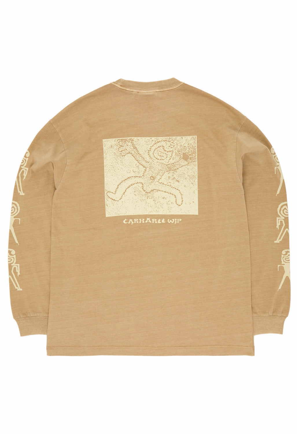 Carhartt WIP Men's Terrestrial T-Shirt - Dusty H Brown / Natural Outdoor Leisure