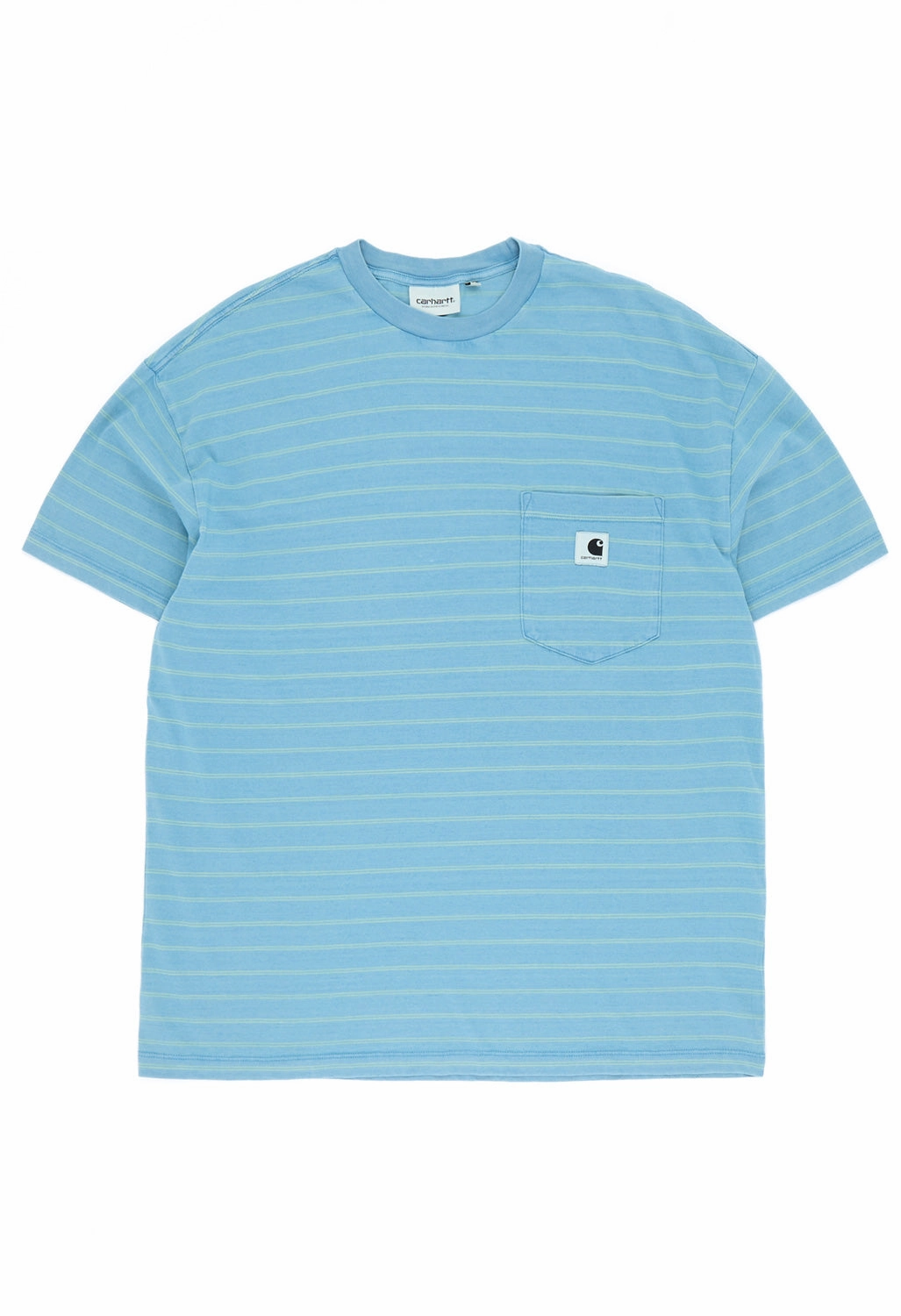 Carhartt WIP Women's Brodina T-Shirt - Brodina Stripe / Hortensia Smooth Finish