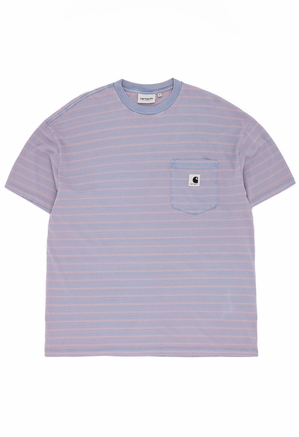 Carhartt WIP Women's Brodina T-Shirt  - Pink Fog Easygoing Wear Minimal Comfort Wear