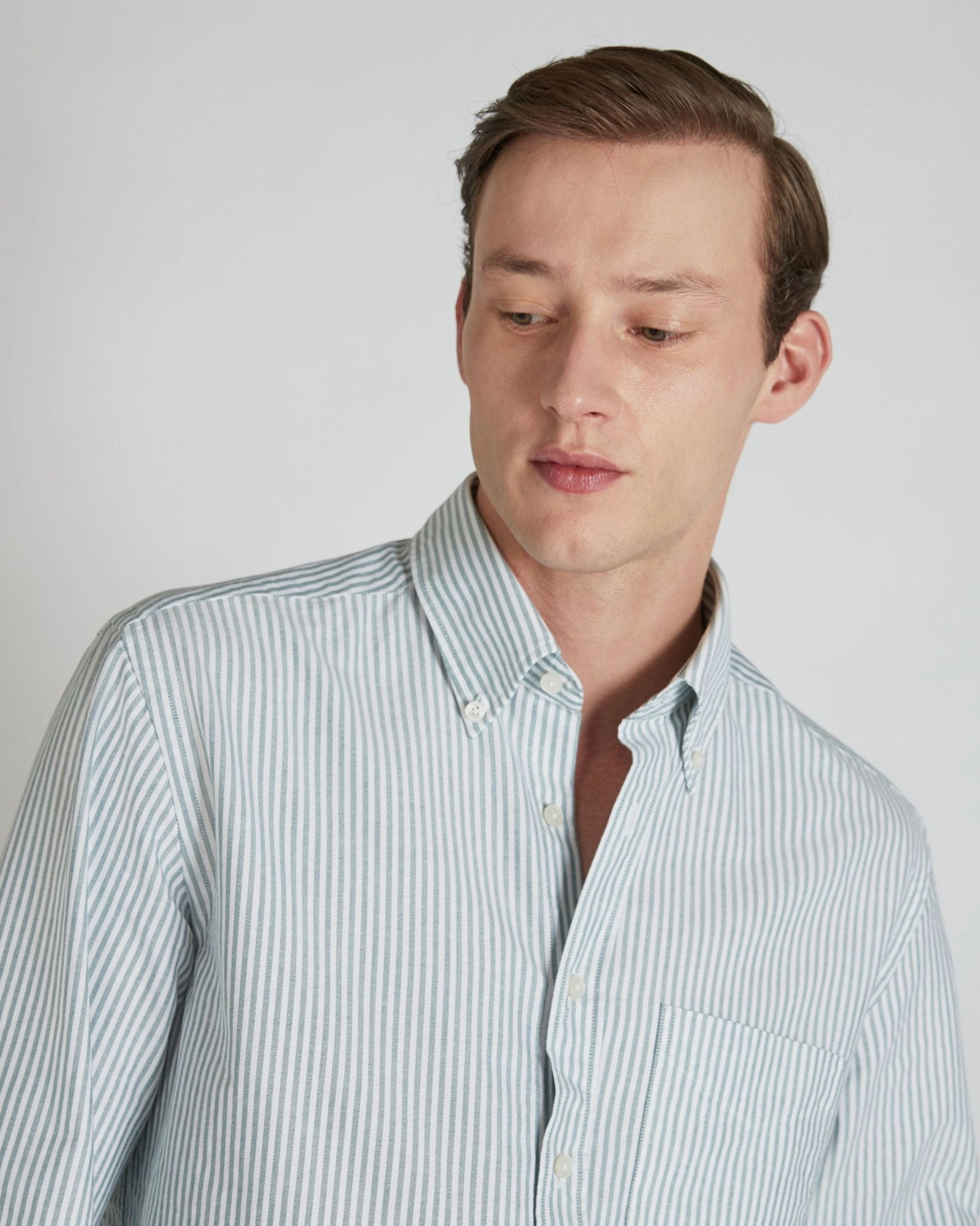 Smooth Finish Casual-fit cotton Oxford casual shirt