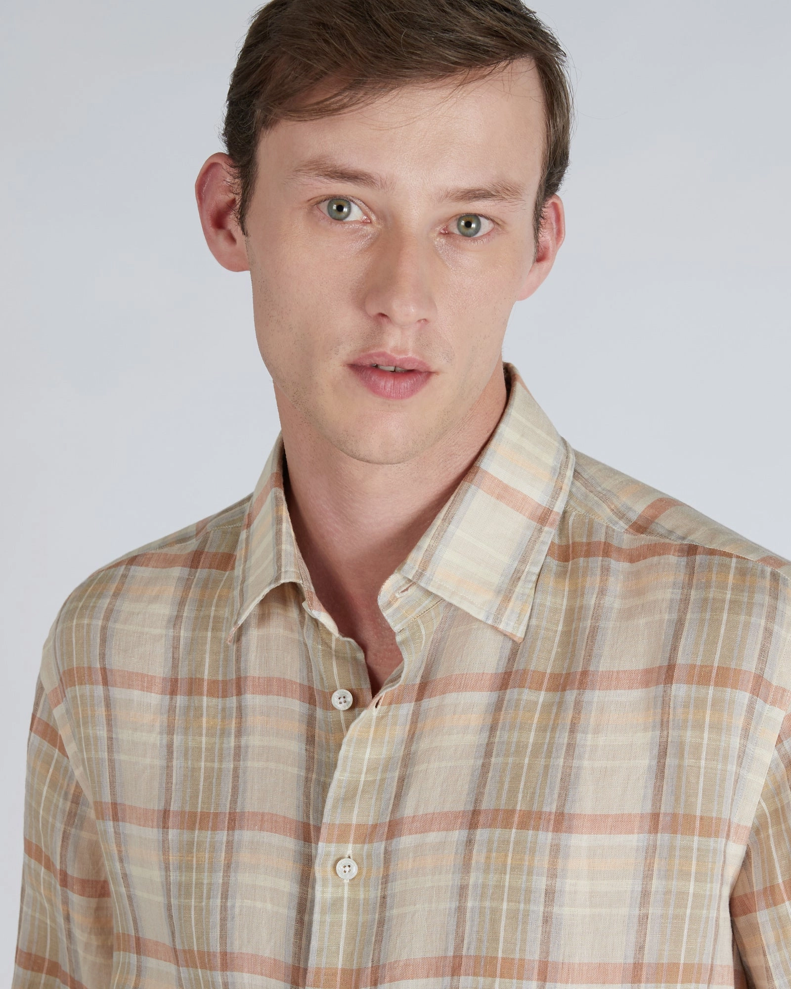Winter Retreat Anti Static Fabric Casual-fit linen shirt