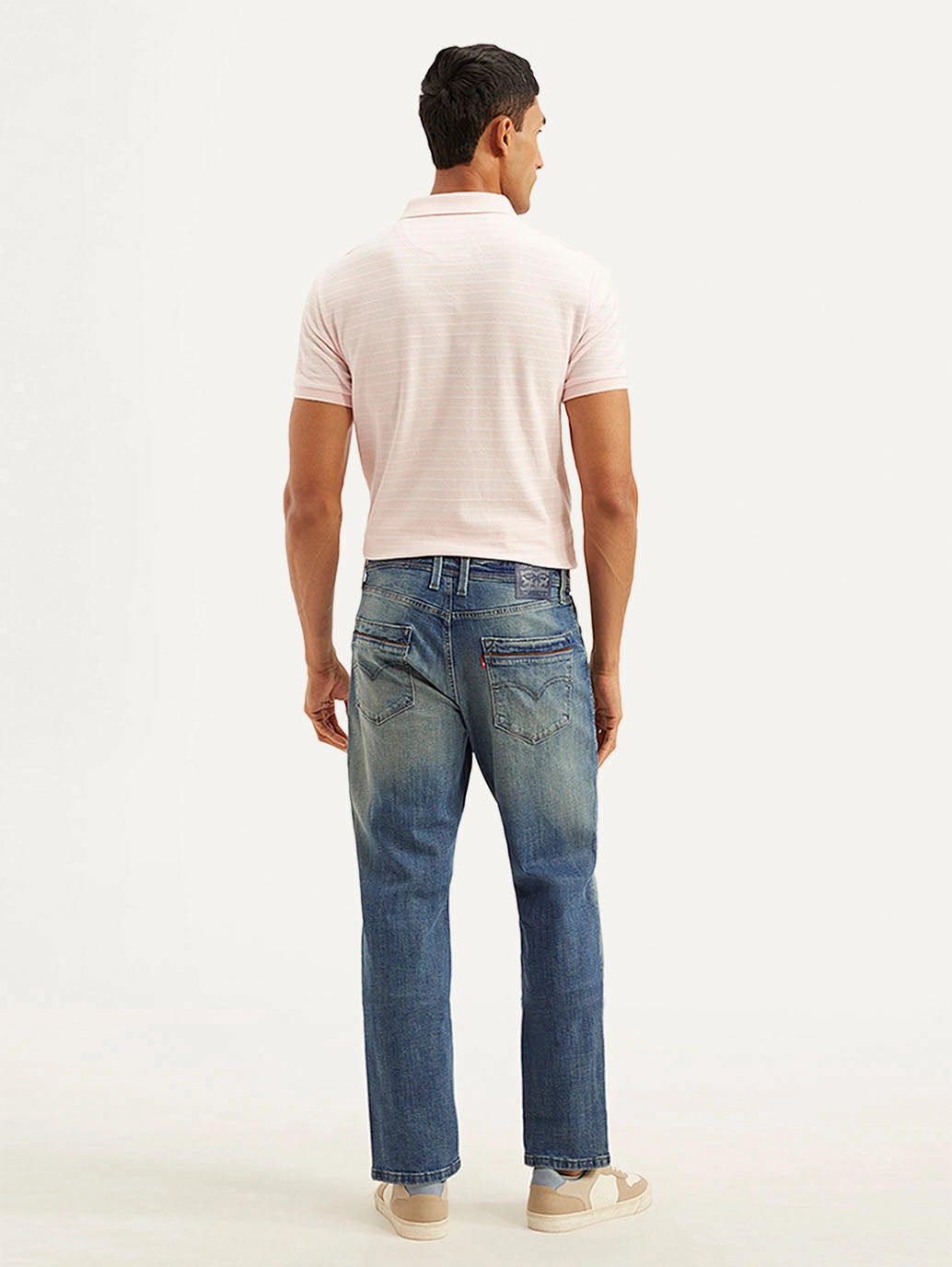 Sporty Comfort Men's 541 Blue Athletic Tapered Fit Mid Rise Jeans