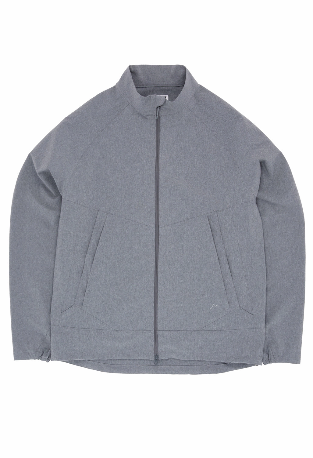 CAYL Men's Double Pocket Jacket - Grey Melange Subtle Fashion Fit Airy Cloth