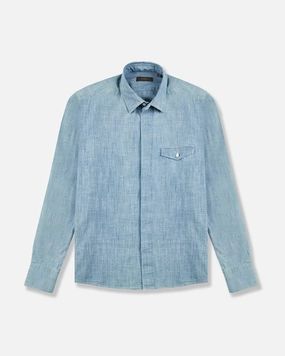 Minimal Design Cocktail Event Casual fit chambray shirt
