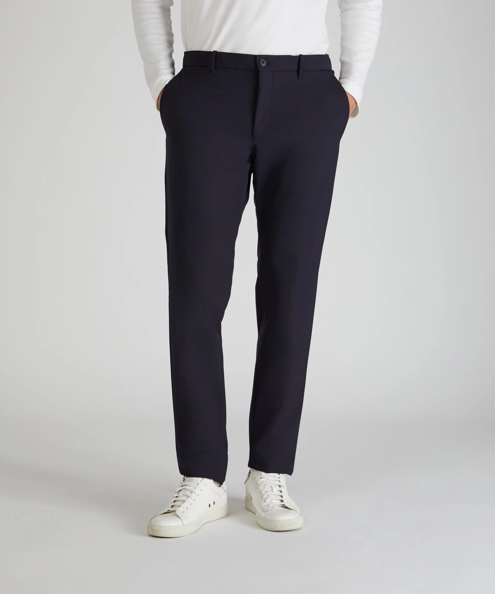 Slim-fit technical fabric trousers Barrel Waist Classic Fit