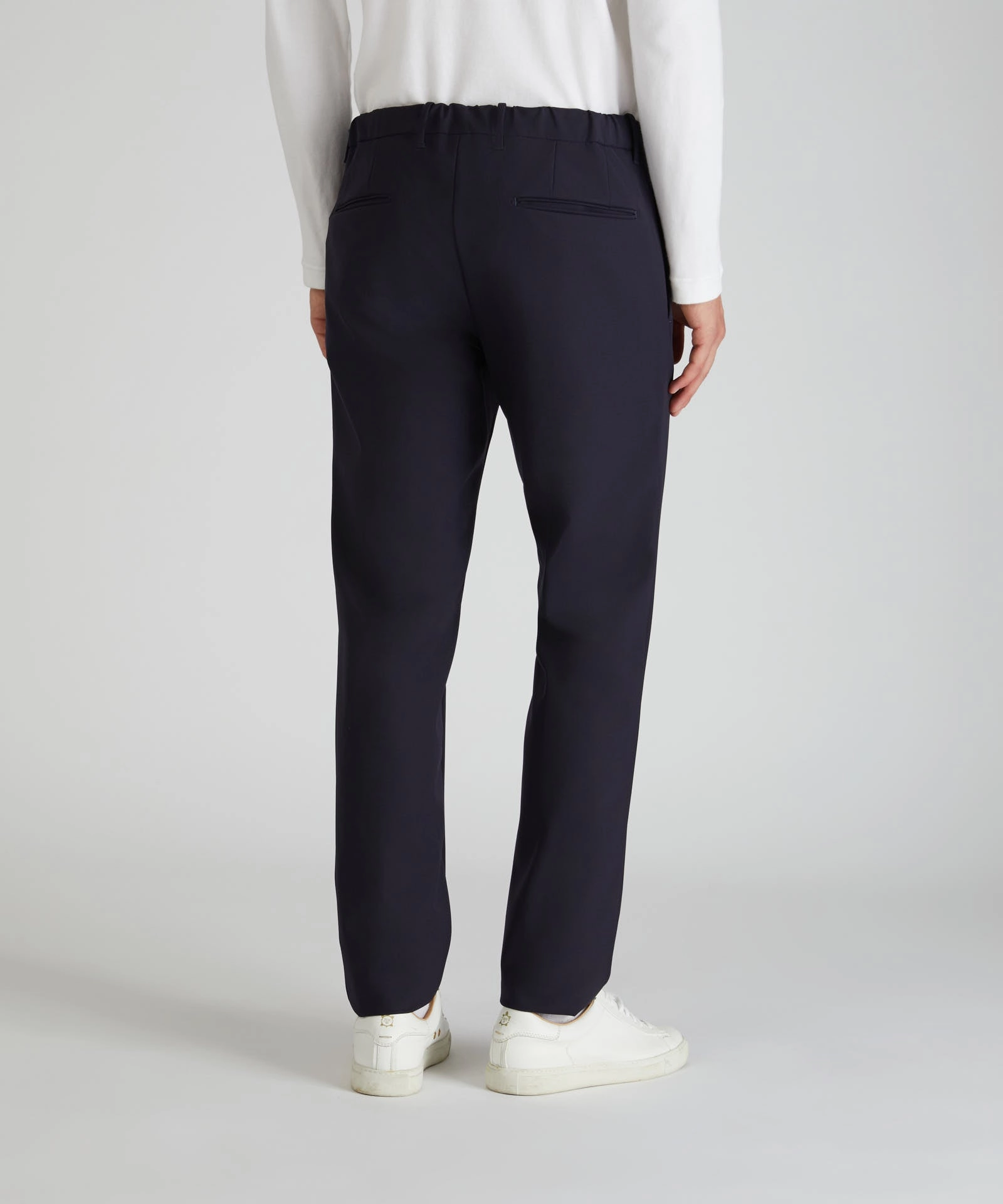 Slim-fit technical fabric trousers Zip Pocket CompressionSupport