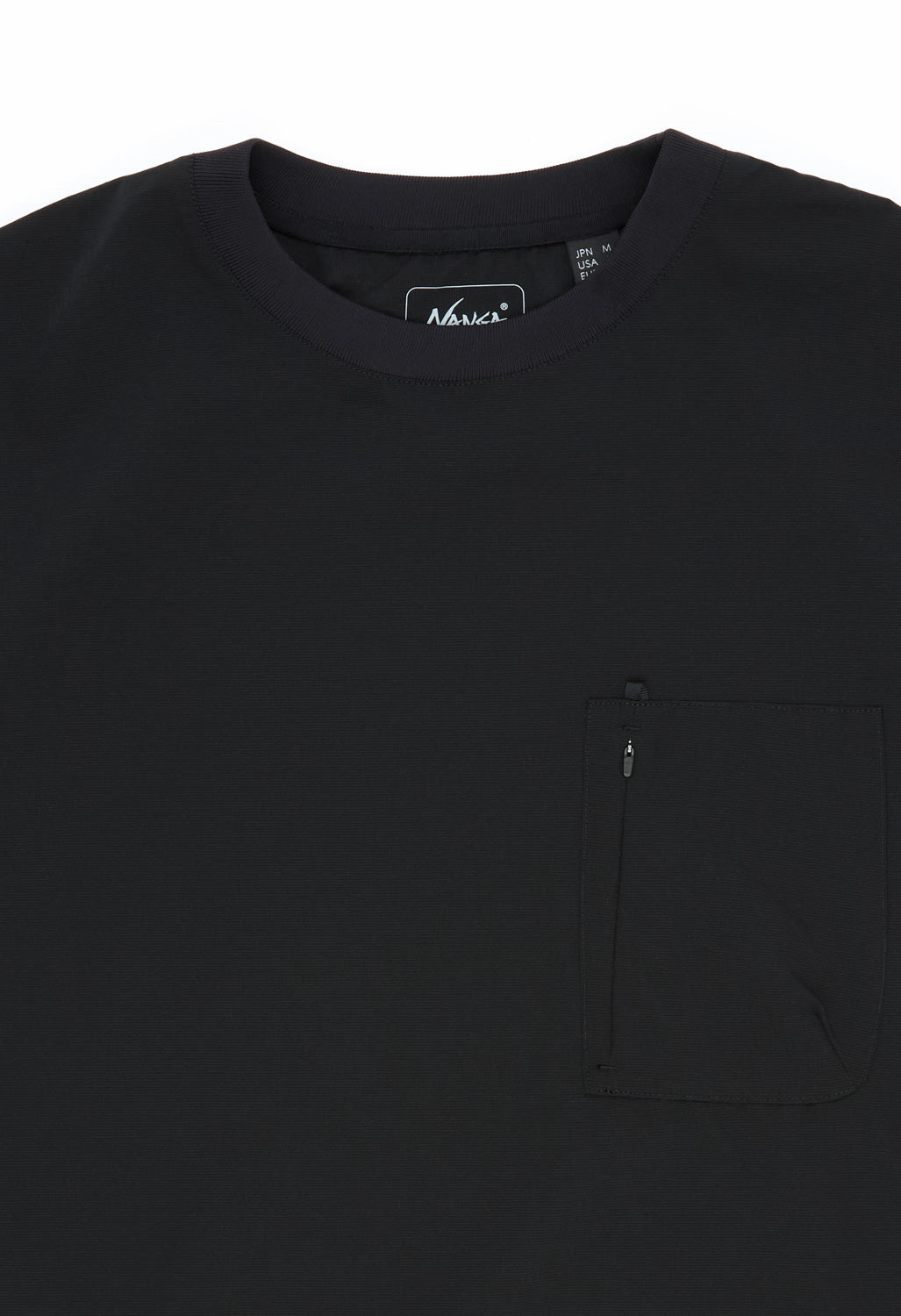 Nanga Men's Dotair Comfy Tee - Pure Black Chic Fashion FlexibleKnit