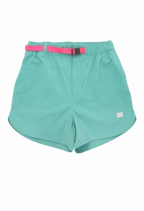 Topo Designs Women's River Shorts - Geode Green ElasticHem Adaptive design