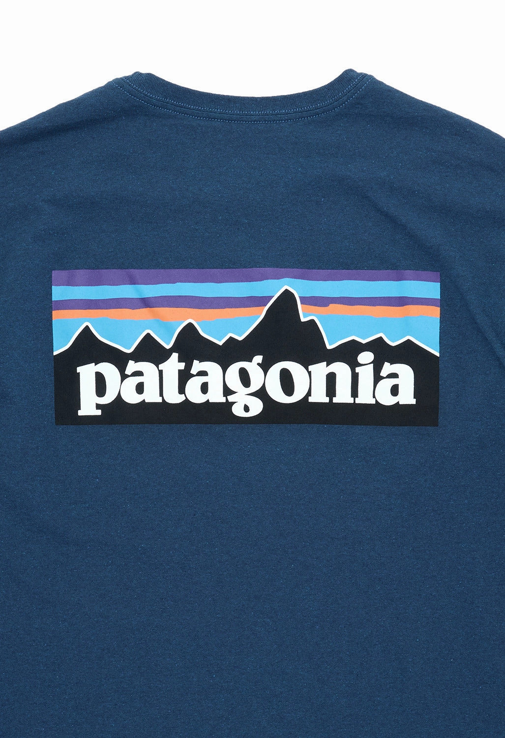 Patagonia Men's P-6 Logo Long Sleeve Responsibili-Tee - Utility Blue Microfiber texture Sleep