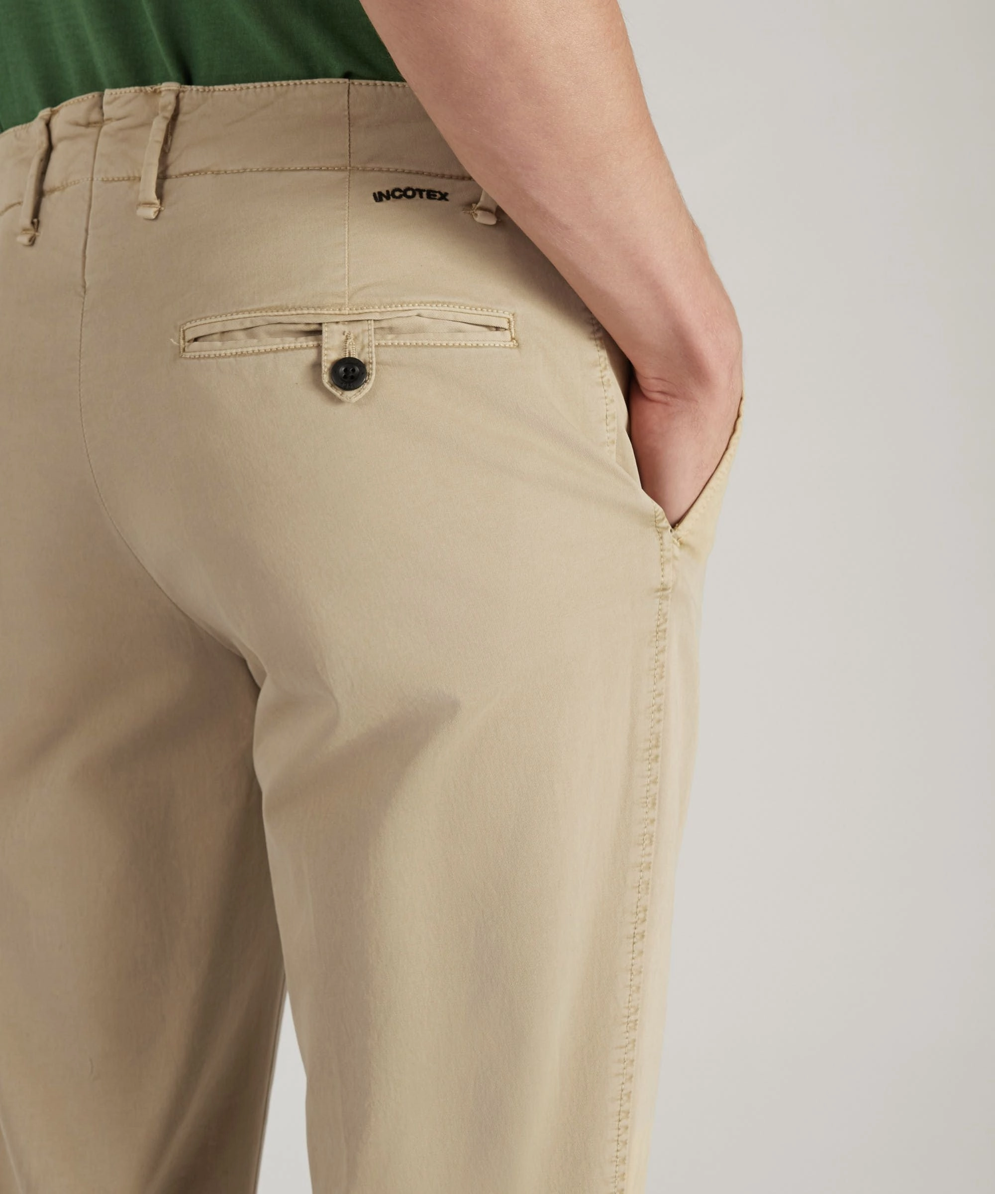 TemperatureRegulation Premium Look Slim-fit certified stretch gabardine trousers