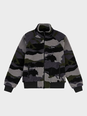 Abstract Mountain Fleece Jacket in Ebony Teflon Finish