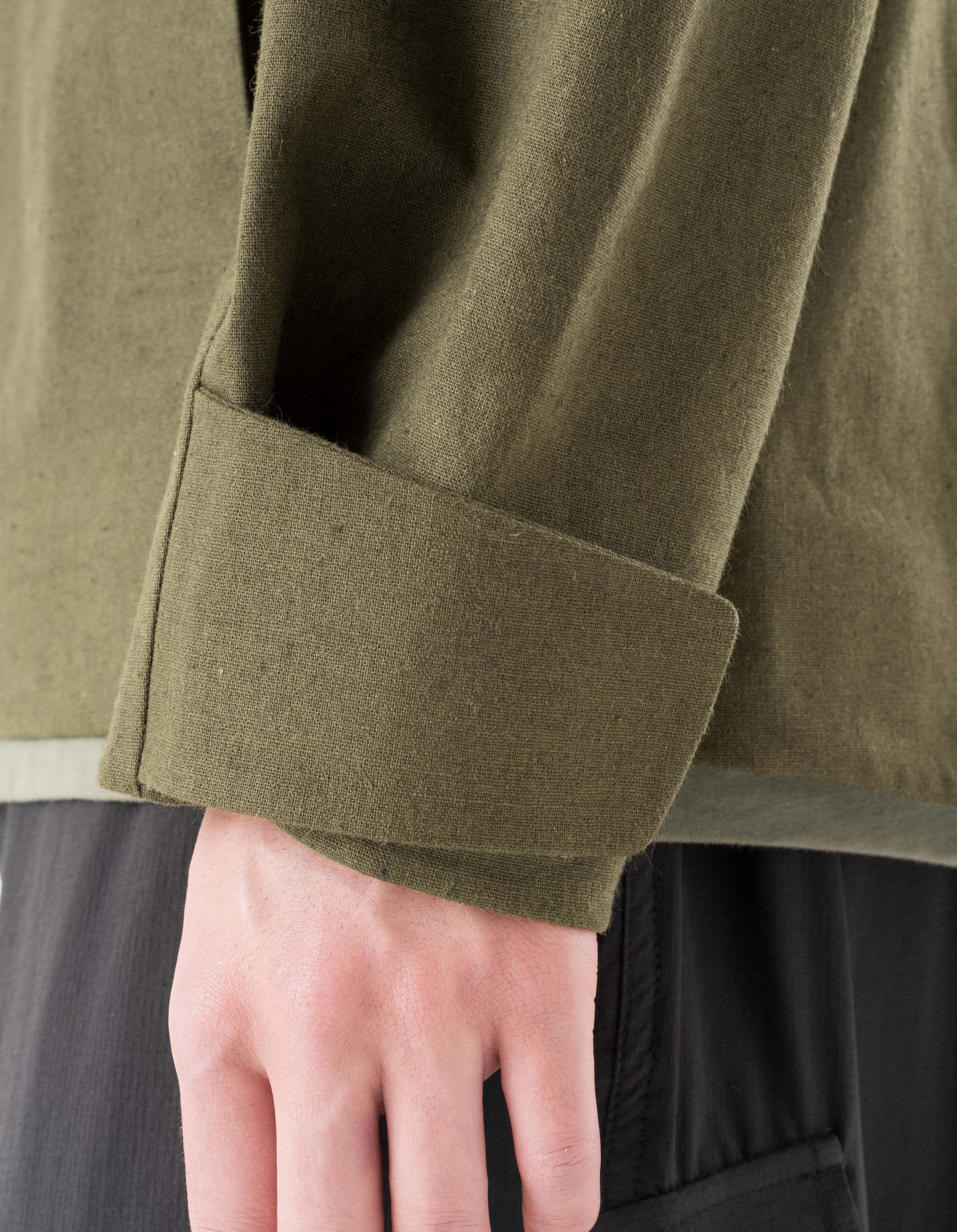 Anti Pill Fabric Tech Insulated Core Technology 1586 Seam Sealed Hanbok Jacket Olive OG-107F