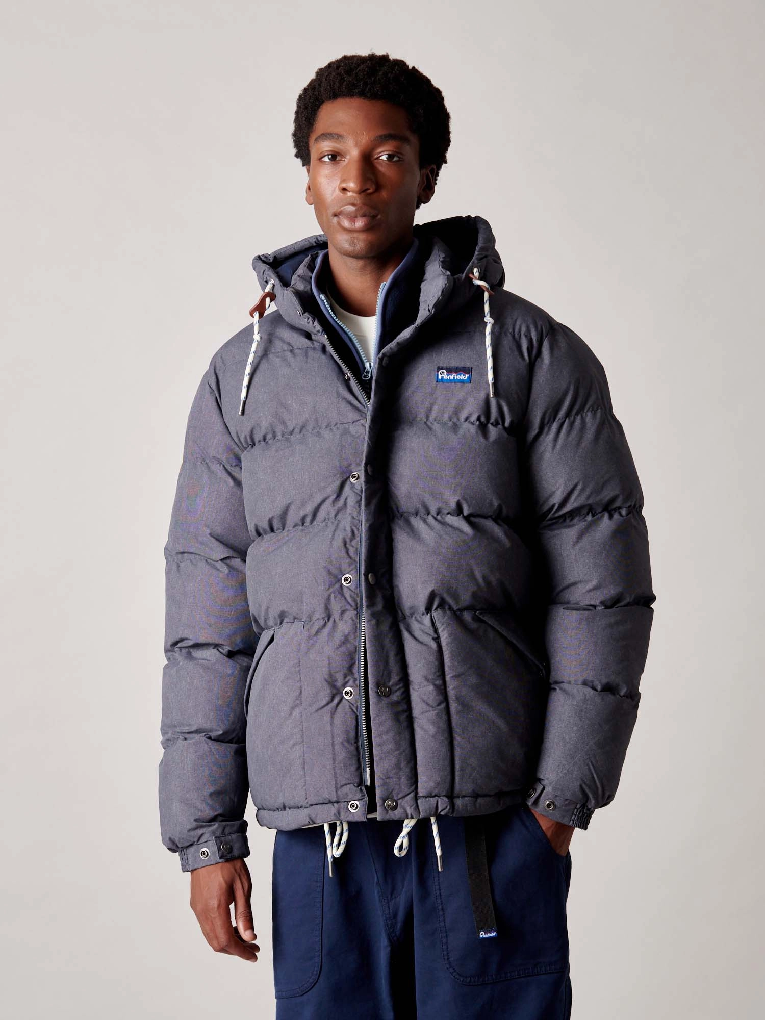 50th Anniversary Washed Bowerbridge Jacket in Navy Blue Packable Construction