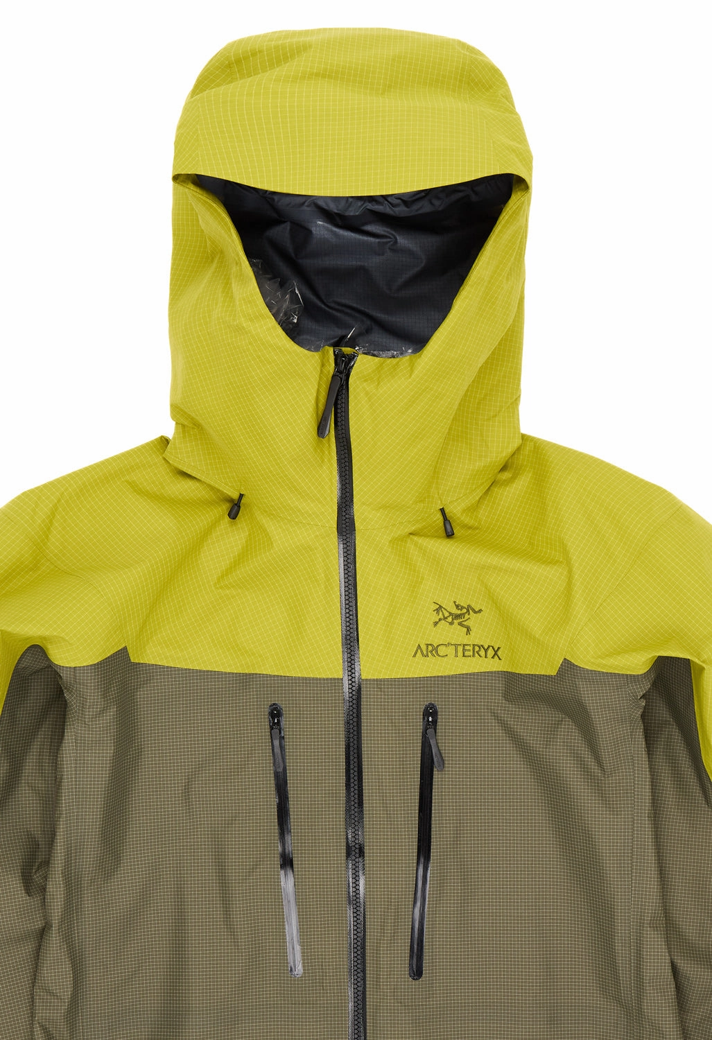 WeatherproofZipper Comfortable lining Arc'teryx Men's Alpha Jacket - Olive Moss / Tatsu