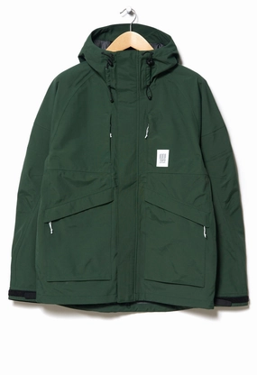Topo Designs Men's Mountain Parka Jacket - Forest Odor control