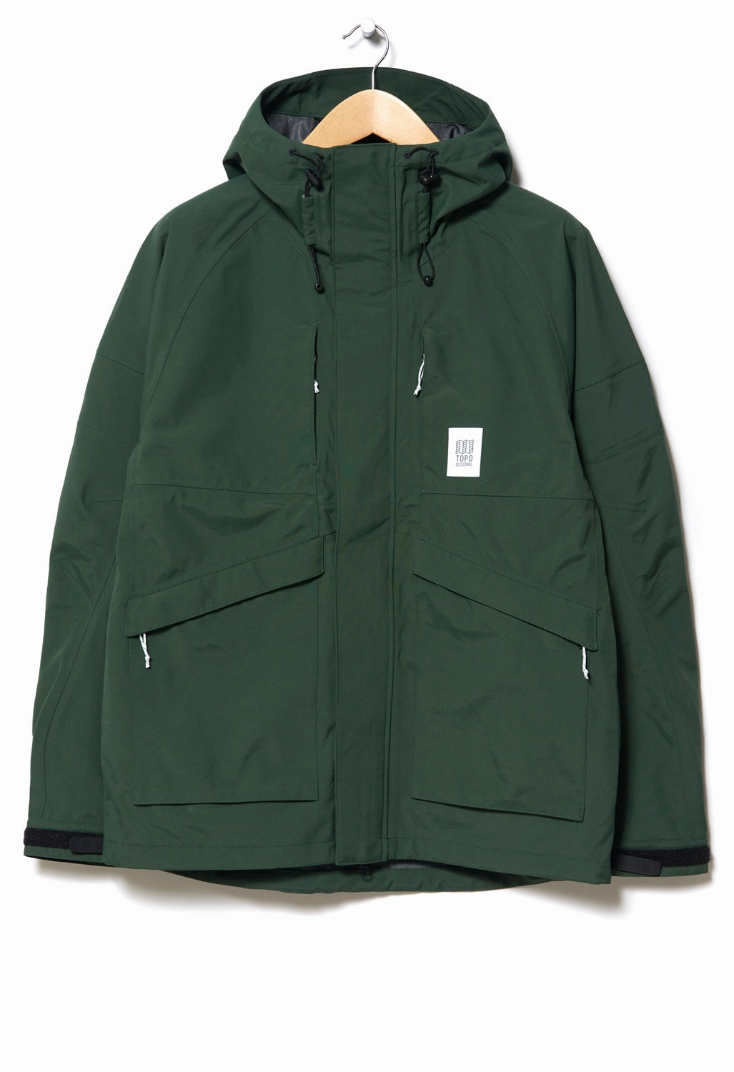 Topo Designs Men's Mountain Parka Jacket - Forest Odor control