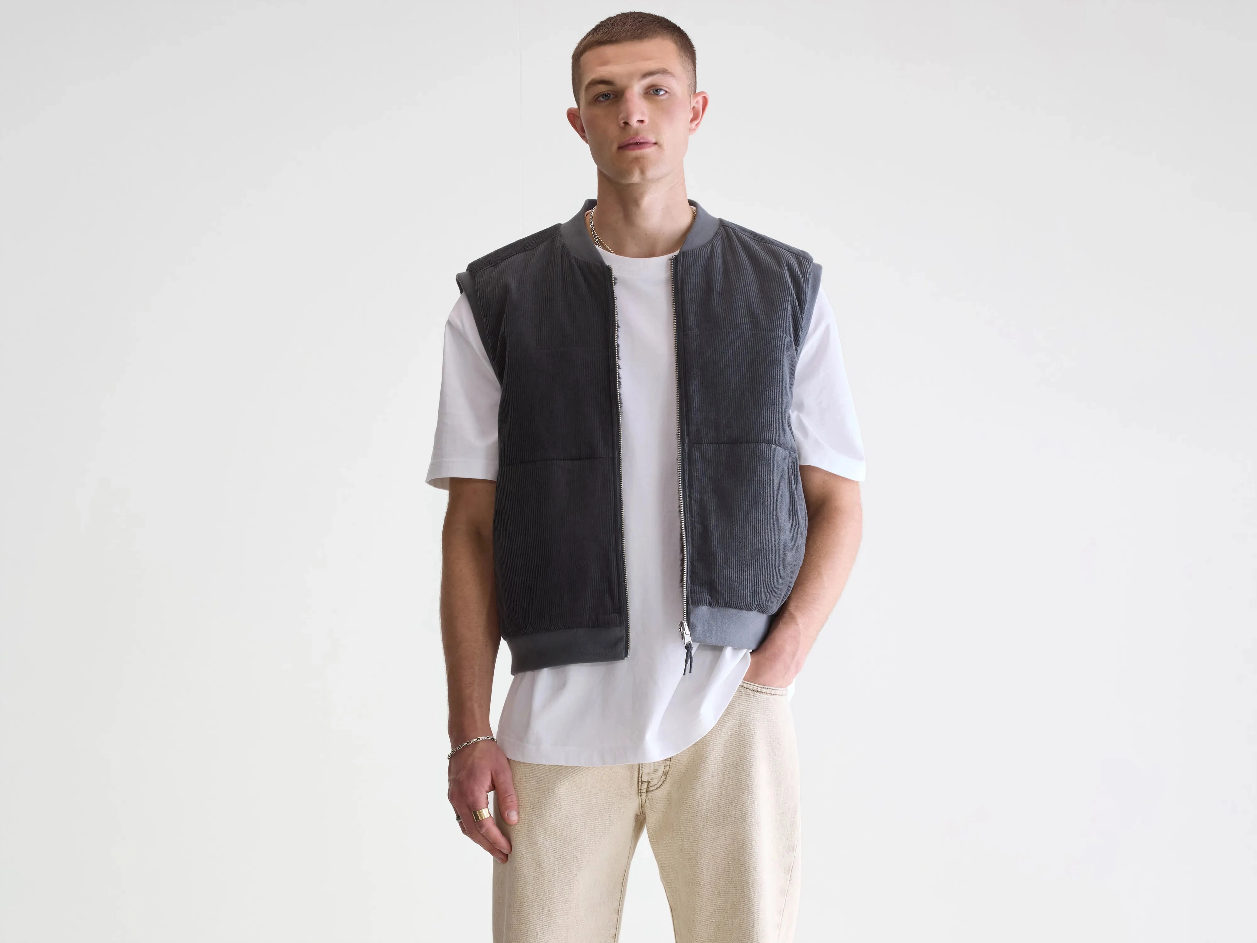 Reflective Detailing Jocko bodywarmer (252 / M / ELEPHANT)