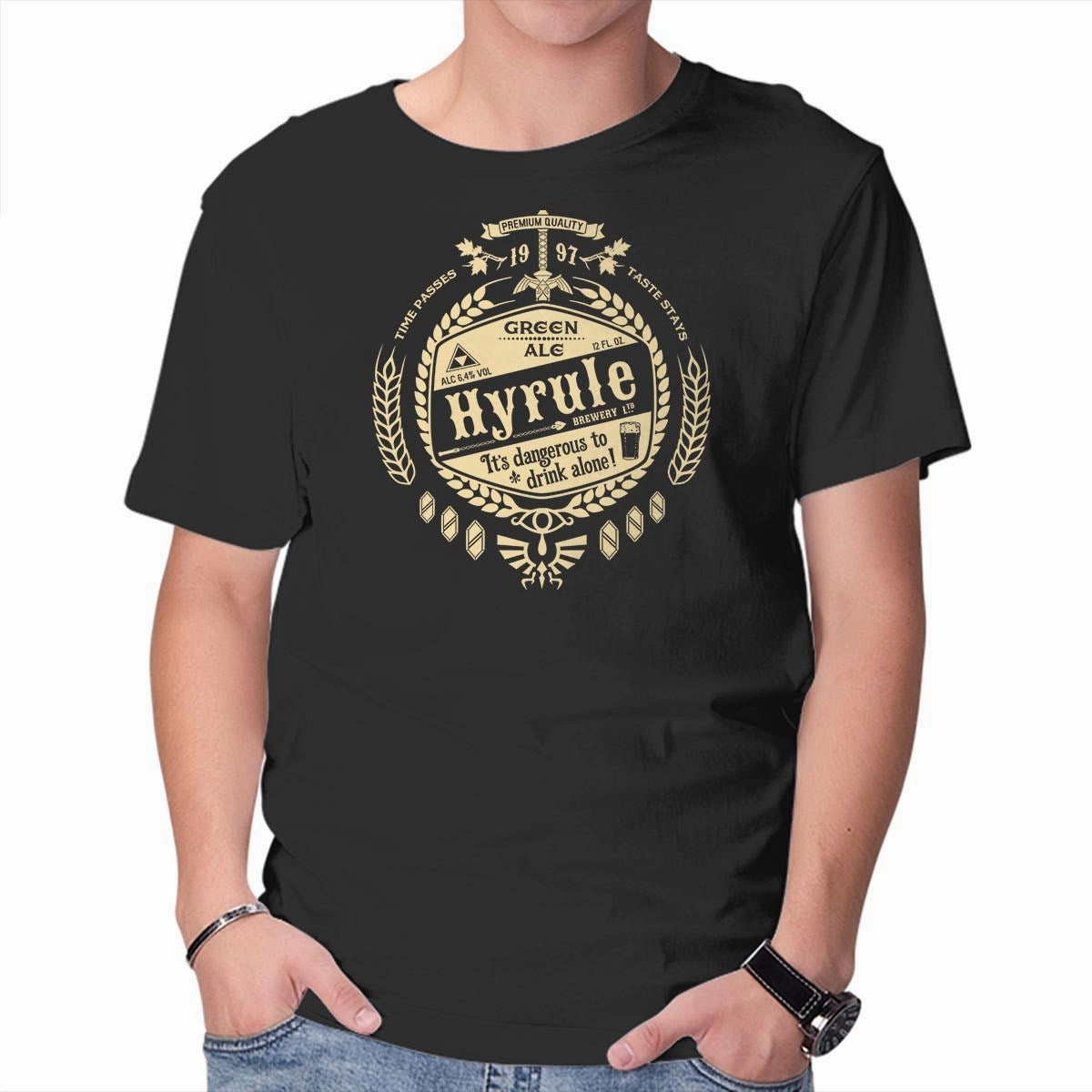Sleek Performance Fit V neck Green Ale