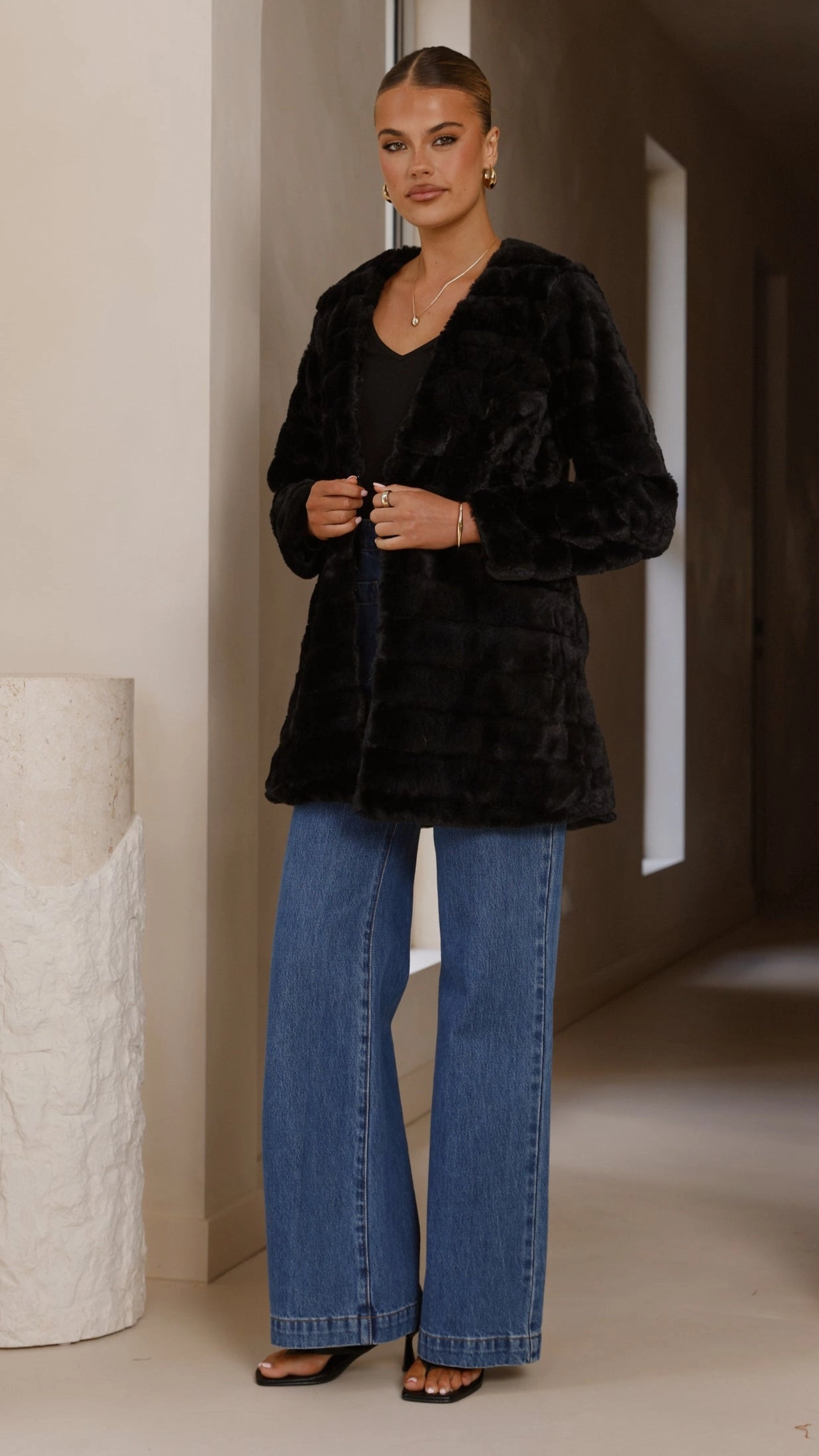 Tully Longline Jacket - Black Day To Day