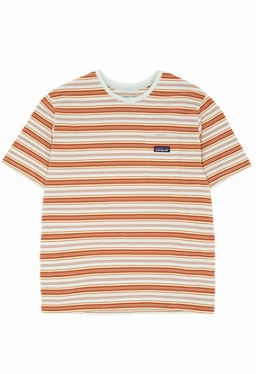 Patagonia Men's Daily Pocket Short Sleeve T-Shirt - Summer Camp: Rinsed Green Everyday Fashion