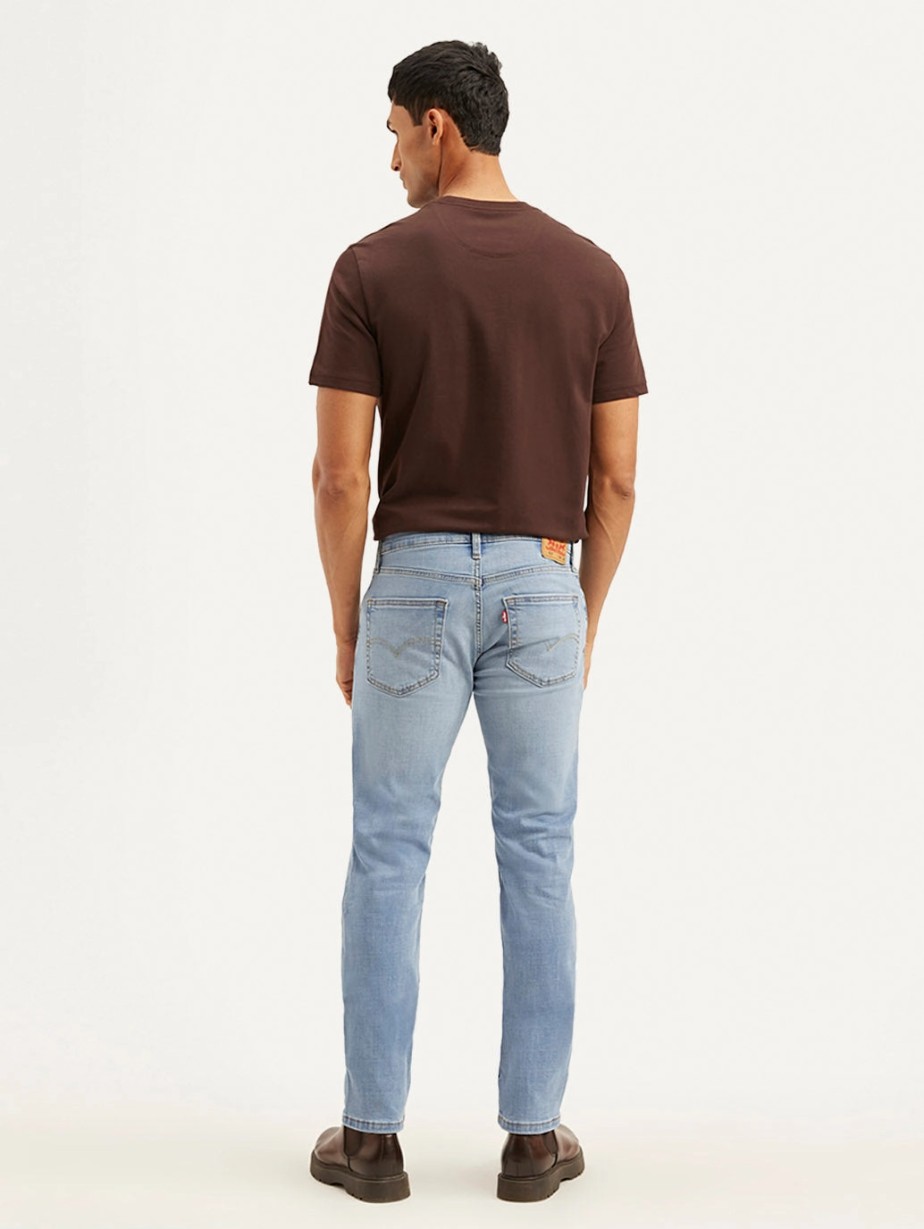 Strong Stitch Men's 511 Light Blue Slim Fit Mid Rise Jeans