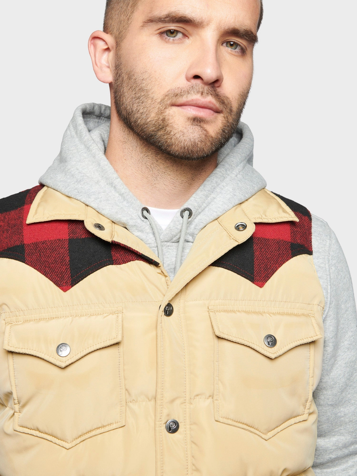 Quilted Stitching Pattern Weatherproof Barrier Rockford Vest in Star Fish